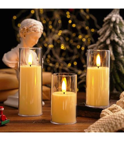 Amazon.co.jp : 【アロマルーム】LEDキャンドルライト 3点セット 電池